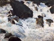 William Stott of Oldham Schwarzer Wasserfall oil on canvas